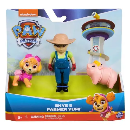 Paw Patrol Hero Pup Sæt Farmer Yumi og Skye