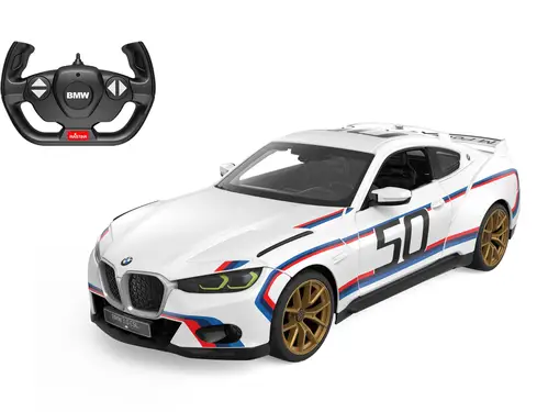 Rastar BMW 3.0 CSL Fjernstyret Bil 1:14, Hvid