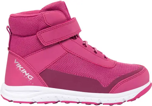 Viking Knapper Reflex Mid WP 1V Sneakers, Plum, 34