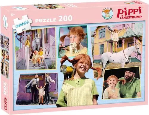 Pippi Langstrømpe Puslespil 200 Brikker