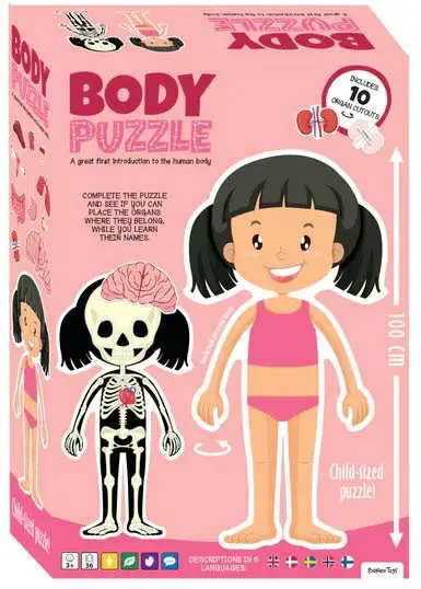 Barbo Toys Body Puslespil Pige 36 Brikker, Babytøj