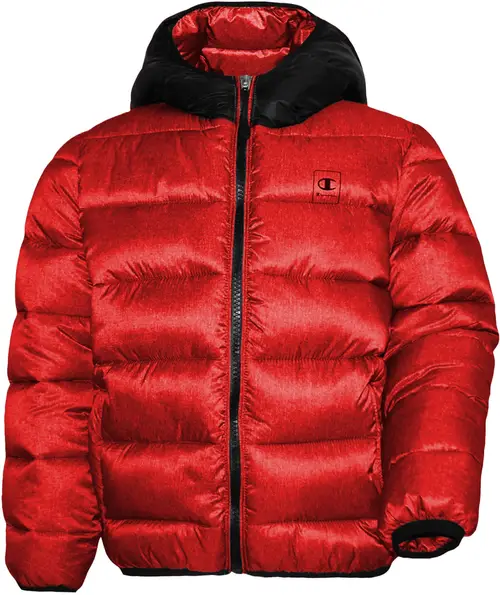 Champion Kids Hooded Dynejakke, True Red XXS