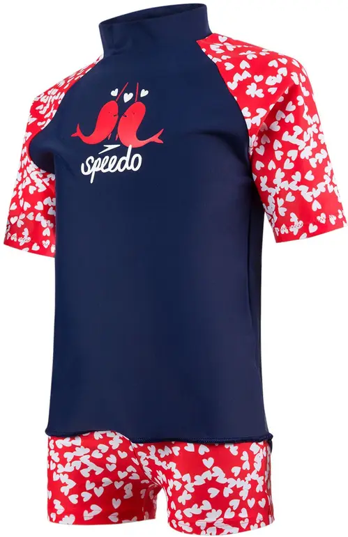 Speedo Spashmaster UV-Sæt, Navy/Red 86