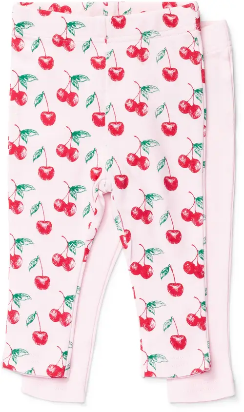 Tiny Treasure Lexi Leggings 2-Pack, Pink 68, Babytøj