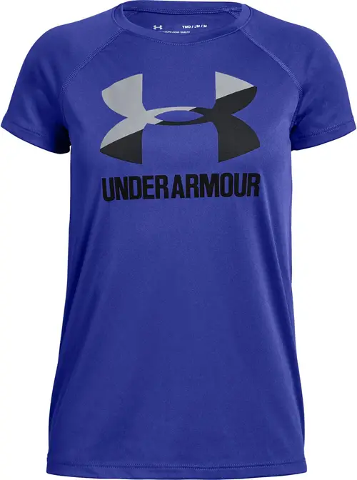 Under Armour Big Logo Tee Solid SS Træningstrøje, Purple XS