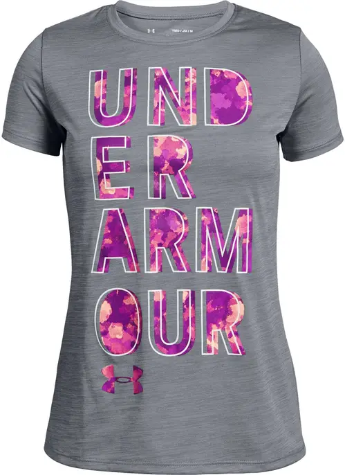 Under Armour Hybrid 2.0 Big Logo T-shirt, Steel XS