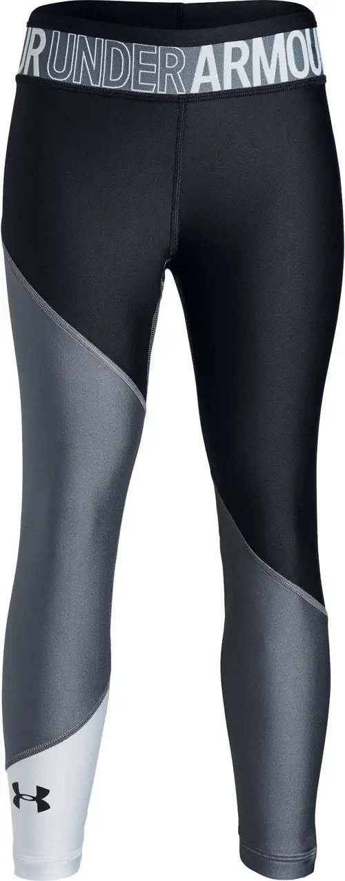 Under Armour HG Color Block Ankle Crop Legging, Stealth Grey XL