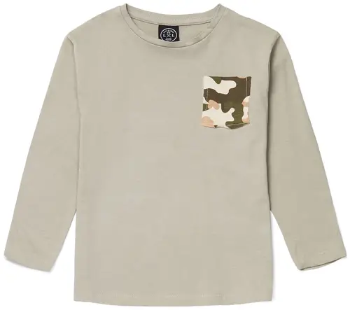 Luca &  Lola Piero Langærmet T-Shirt, Khaki 146-152, Børnetøj