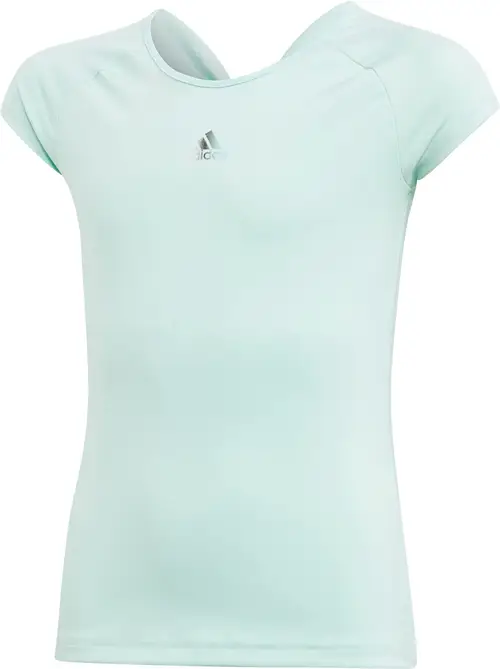 Adidas Girls Ribbon T-shirt Træningstrøje, Green 152