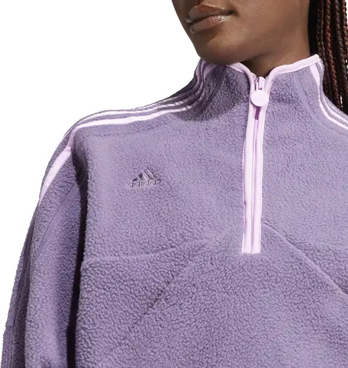 Adidas Tiro Halfzip Fleece Sweatshirt Dame Lilla