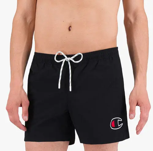 Champion Satin C Logo Badeshorts Herre Xs Sort