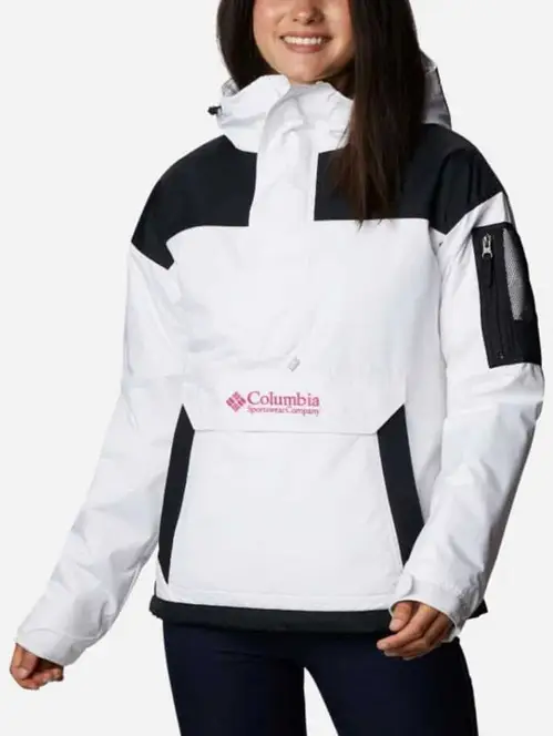 Columbia Challenger Pullover Anorak Dame Xs Hvid