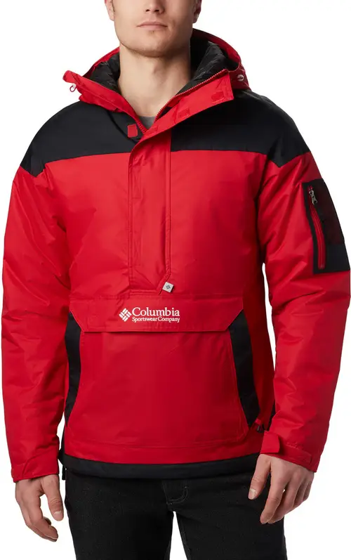 Columbia Challenger Pullover Anorak Herre S Rød