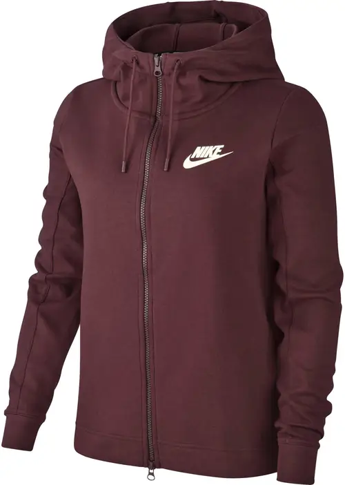 Nike Sportswear Av15 Hoodie Fz Dame L Rød