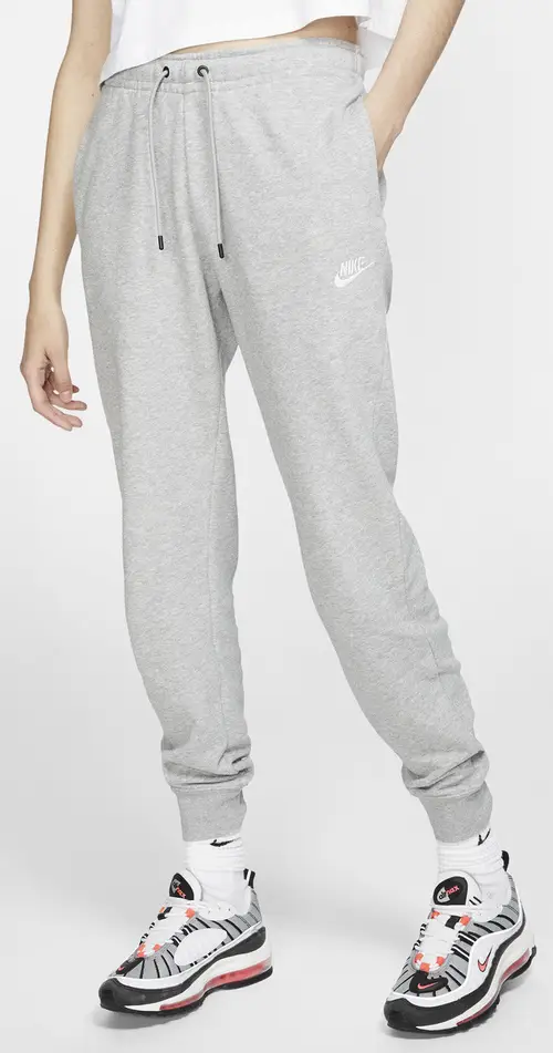 Nike Sportswear Essential Fleece Joggingbukser Dame Xl Grå