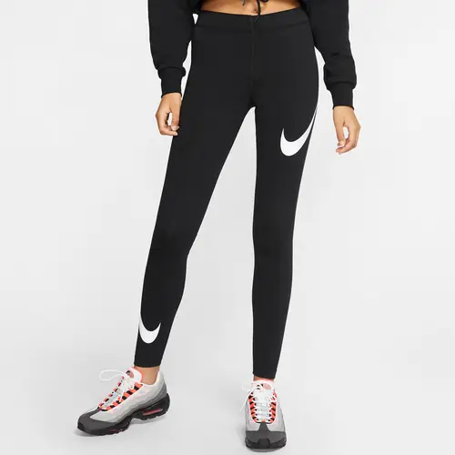 Nike Sportswear Legasee Swoosh Leggings Dame Xs Sort