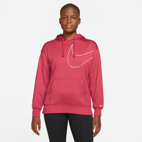 Nike Thermafit Fleece Træningshættetrøje (plus Size) Dame Pink