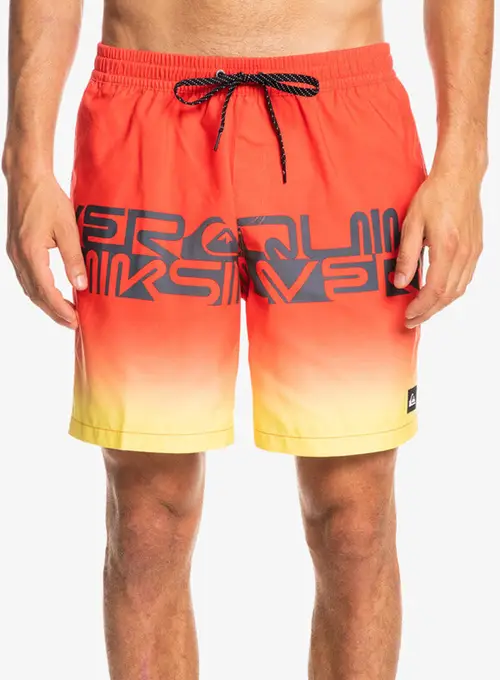 Quiksilver Word Block 17" Badeshorts Herre M Orange