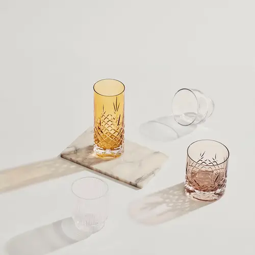 Vandglas - Frederik Bagger - Crispy Highball Citrine, Amber - 2 stk. - Tilbud