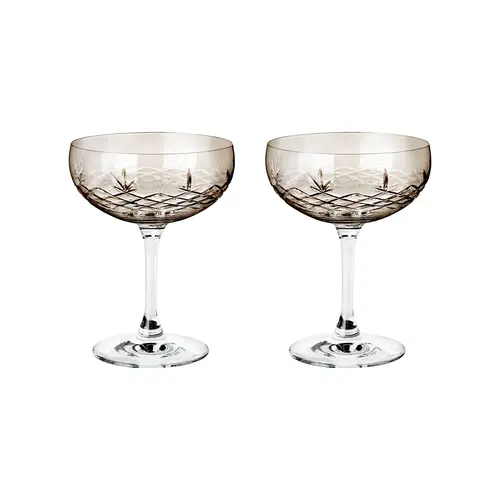 Champagneglas - Frederik Bagger - Crispy Gatsby Copal, Brun - 2 stk. - Champagneskåle - Tilbud