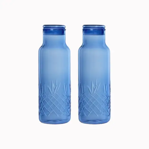 Crispy Bottle Large Blue - 2 stk - Frederik Bagger - Karaffel - Tilbud