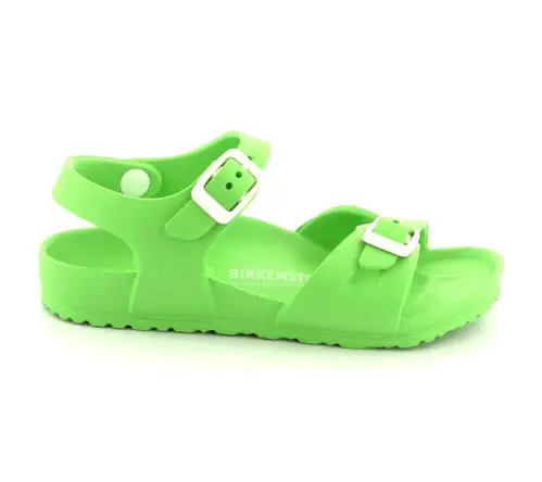 Birkenstock Rio Kids Happy børnesandaler - (Lime grøn, str. 26,)