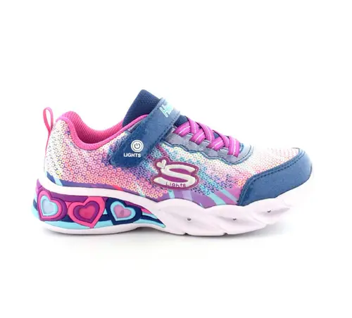 Skechers Sweetheart Lights Lets Shine børnesko - (Multi, str. 30)