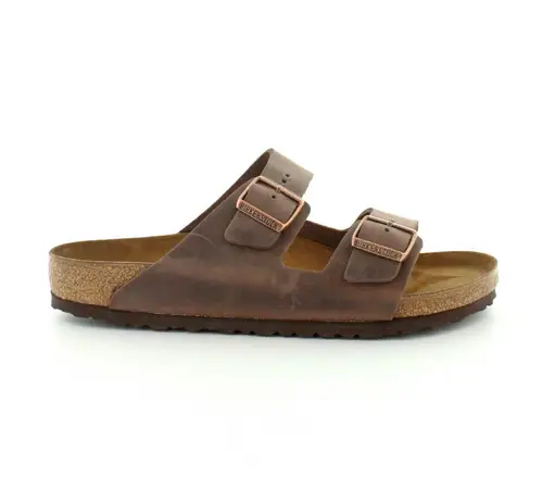 Birkenstock Arizona herresandaler - (Mørk brun, str. 41, Læder)