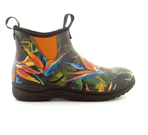 Green Comfort Flower Paradise Rain Rubberboot dame støvler - (Multi, str. 39)