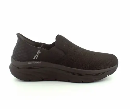 Skechers D`Lux Walker Hands Free herresko - (Sort, str. 42, Tekstil)