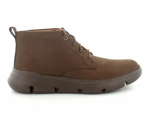 Skechers Garza herrestøvler - (Mørk brun, str. 42, Nubuck) - Udsalg