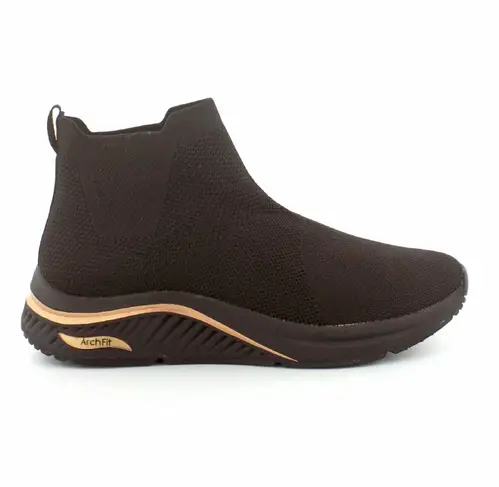 Skechers Arch Fit S-Miles damestøvler - (Sort, str. 37, Tekstil)