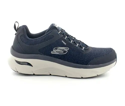 Skechers Arch Fit D`Lux herresko - (Mørk blå, str. 47.5, Tekstil)