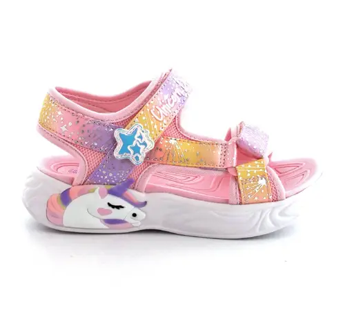 Skechers Unicorn Dreams børnesandaler - (Lyserød, str. 29, Tekstil)