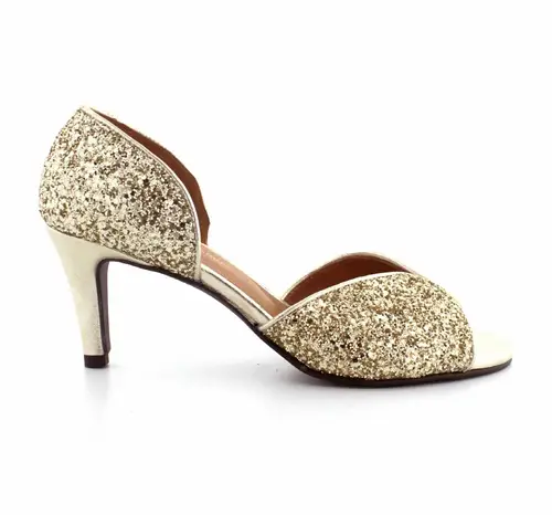 Copenhagen Shoes My Diamonds damesko - (Guld, str. 40, Tekstil)