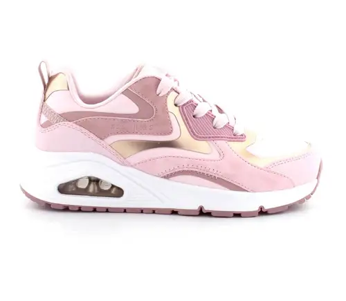 Skechers Uno Gen børnesko - (Rosa, str. 34, Imiteret læder)