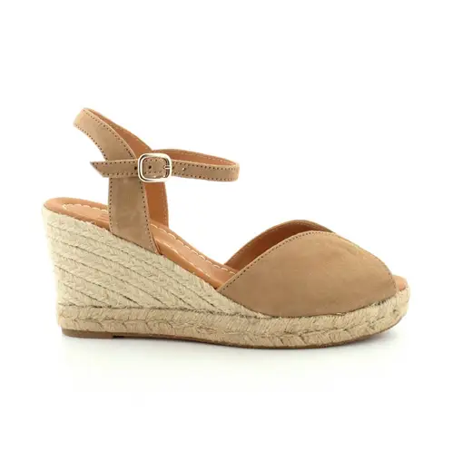 Billi Bi Espadrillos damesandaler - (Lys brun, str. 39, Ruskind)