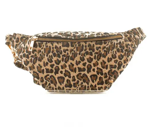 Depeche Leopard Bumbag - (Lys brun, Onesize,)