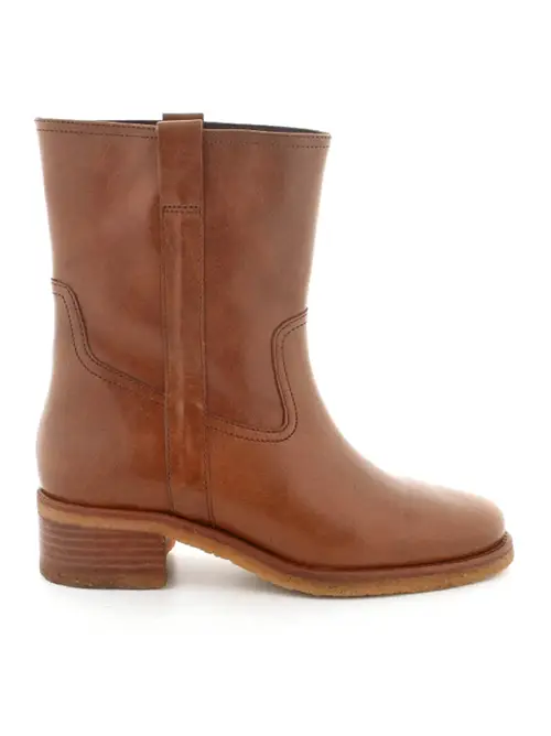 Billi Bi Biker Boot damestøvler - (Cognac, str. 37, Læder)