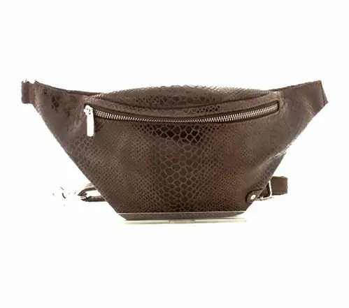 Depeche Croco Bumbag - (Mørk brun, Onesize,)