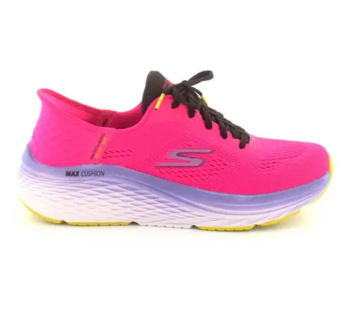 Skechers Slip-Ins Max Cushion damesko - (Pink, str. 36, Tekstil)