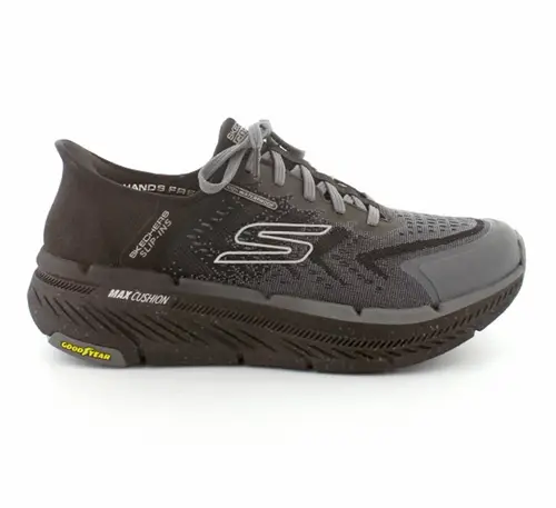 Skechers Max Cushioning Slip-ins herresko - (Sort, str. 45,)