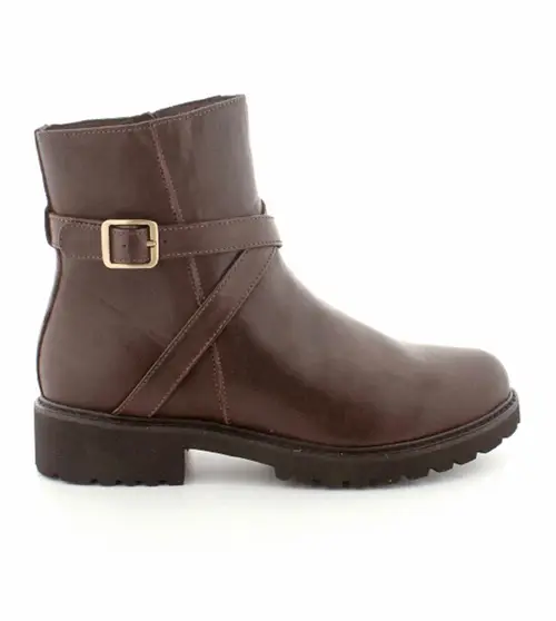 Green Comfort Berlin Low Boot damestøvler - (Mørk brun, str. 37,)