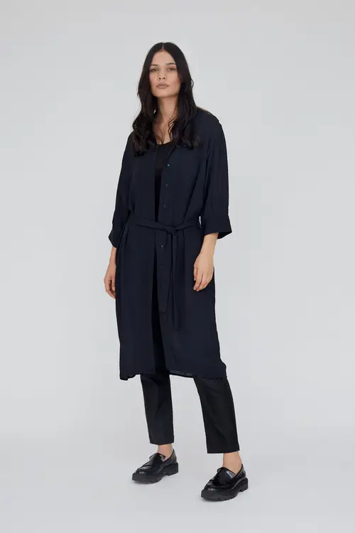 Yasemin Shirt Dress - Black