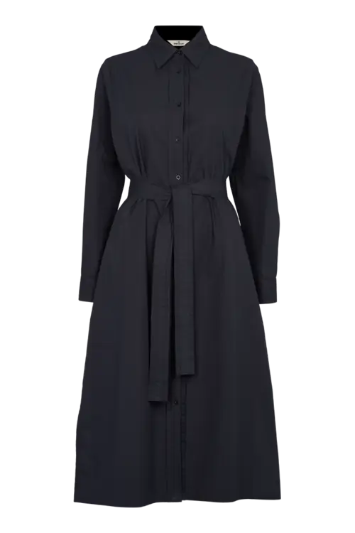 Vilde Pleat Dress - Black