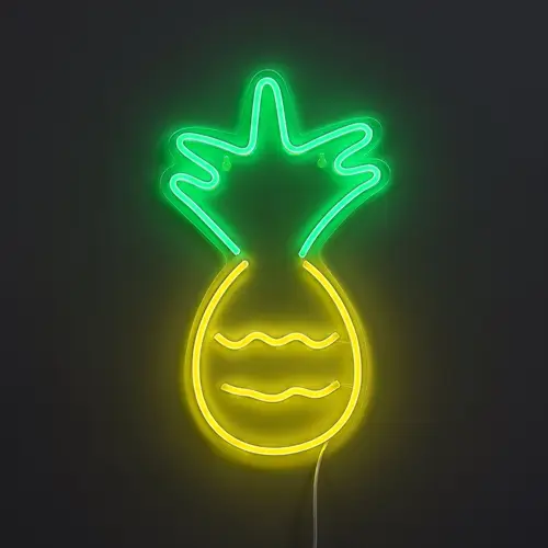 Lightish Pineapple Neon Væglampe