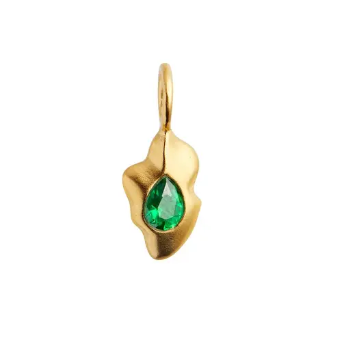 Glimpse Pendant w. Green Stone