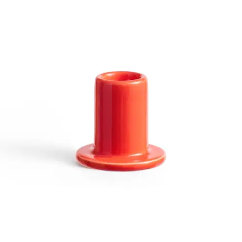 Tube Candleholder S warm red