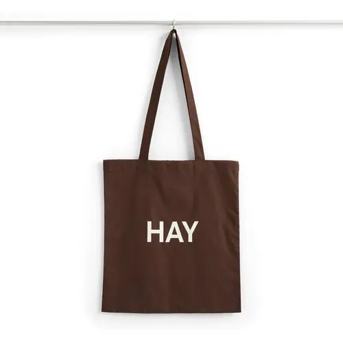 Hay Tote Bag Dark Brown